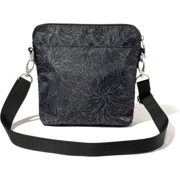 Women's Midnight Blossom Let's Escape Crossbody Bag phone pocket Imported Zipper - Picture 5 of 5